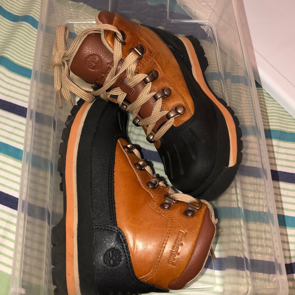 Preschool timberlands euro hiker shell toe boot
